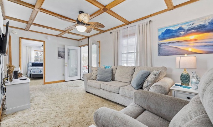 Crescent Beach Maison | Crescent Moon - 2BR Cottage Close to Beach and Shops