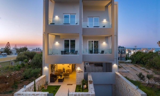 Rethymno Appartement | Creta Sun, Mezzanine 202 City view