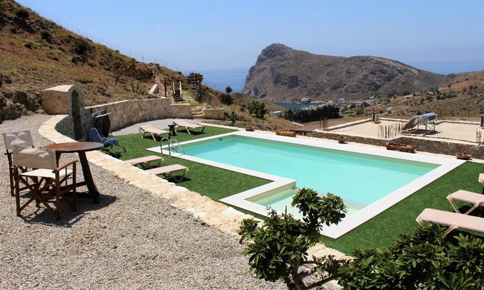 Lentas Appartement | Idylle crétoise au bord de la mer 4 personnes