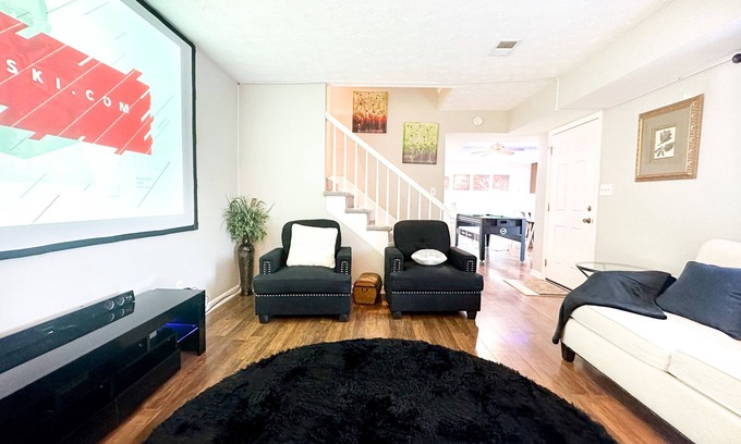 Lexington Maison | Cute Crib with Wide Screen Home Theater and Games
