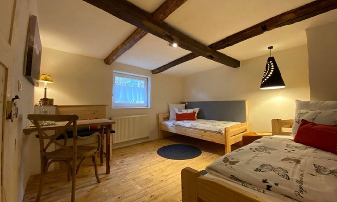 Gewissenruh Lit Et Petit-Déjeuner | Cycling double room Gipfel-Glück - Landhaus Wahmbeck