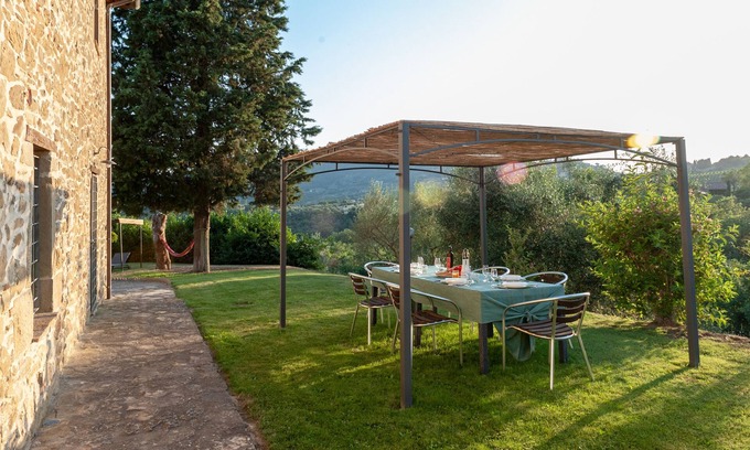 Panicale Appartement | Cypress Apt In Farmhouse With Pool, Panicale, Italy