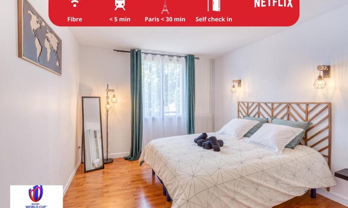 Choisy-le-Roi Appartement | Détente et Confort proche Paris et Orly