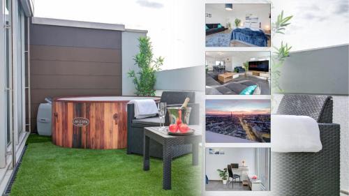 Oststadt Appartement | Das Penthouse - Jacuzzi - BBQ - Dachterrasse