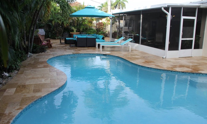 Deerfield Beach Maison | Deerfield Beach House et la piscine