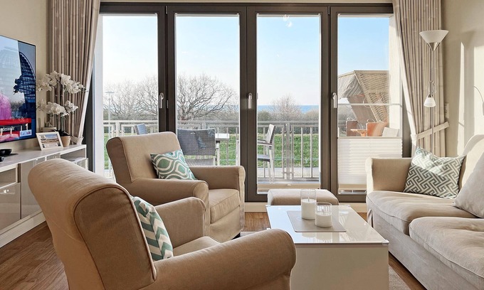 Boergerende-Rethwisch Copropriété | Deichgraf 07, Direkter Meerblick aus Allen Drei Zimmern, 2 SZ, 2xbad, TG, Kamin