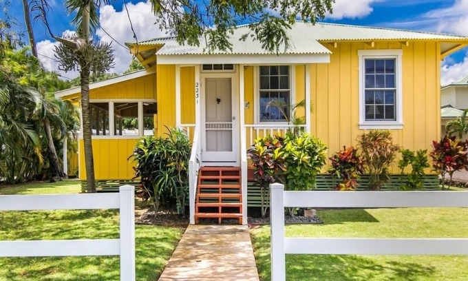 Poipu Maison | Étonnamment restauré Plantation Cottage étapes de la plage de Poipu