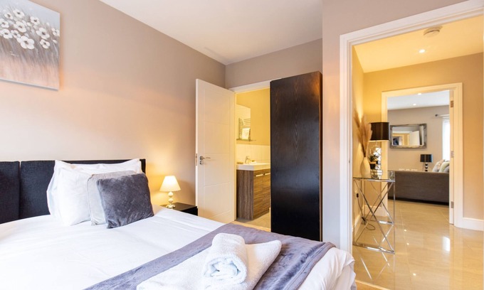 Hoddesdon Appartement | Appartement-de Luxe-Salle de bain privée séparée-Vue ville