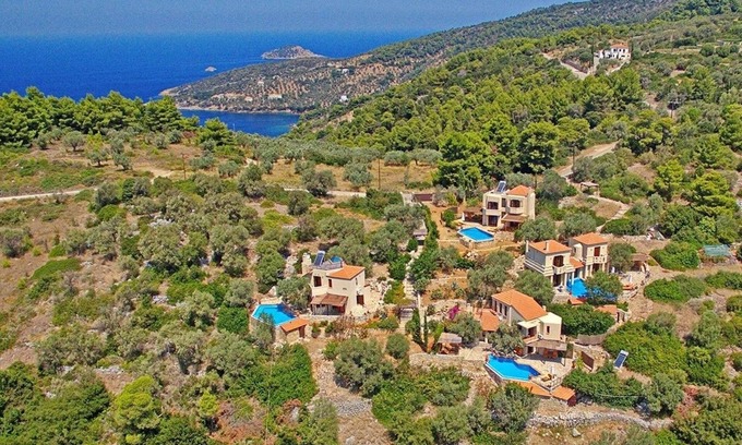 Votsi Villa | Deluxe Alonissos Island Villa | Villa Thalassa | Private Pool | Sea View | 2 BDR | Raches