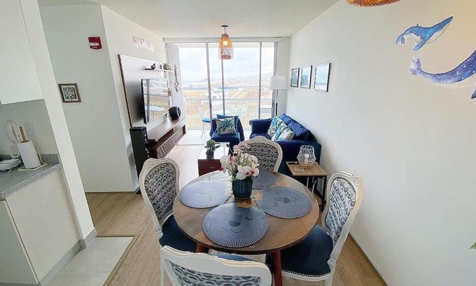 San Bartolo Appartement | Depa playa San Bartolo 3 camas piscina wifi juegos