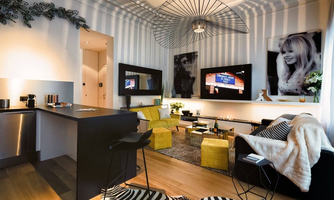 Chatelain Appartement | Louise-Châtelain - Appartement Design Une Chambre avec Terrasse