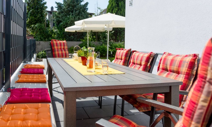 Bensheim Copropriété | Appartement de jardin sans obstacles avec 2 chambres séparées à Bensheim