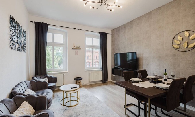 Dessau-Rosslau Appartement | Design-Stübchen 2 bed rooms|Central|Netflix