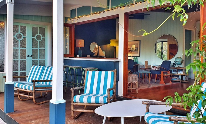 Lake Tabourie Maison | Designer Retro Beach Shack au bord du lac