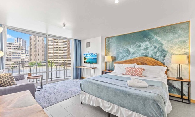 Waikiki Appartement | Designer Studio | Heart of Waikiki | Walk Everywhere