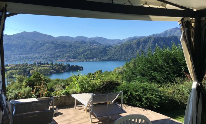 Carcegna Maison | Maison individuelle de 2½ pièces avec une vue gigantesque sur le lac