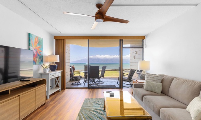 Kahana Copropriété | Direct Oceanfront AC Lanai Views Peaceful West Maui Stay