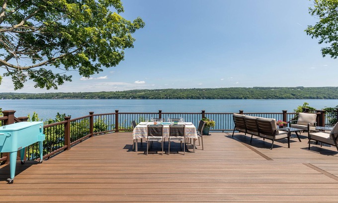 Skaneateles Maison | Directly on Skaneateles Lake, Expansive Deck; Boathouse & Dock