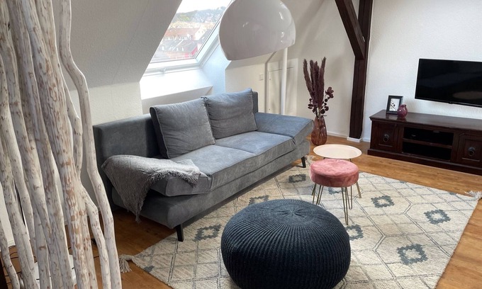 Eisenach Appartement | Emma-Appartement-Vue sur la cour-Salle de bain privée séparée