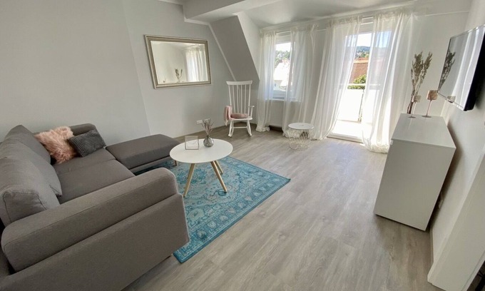 Eisenach Appartement | zehn-Appartement-Vue ville-Salle de bain privée séparée