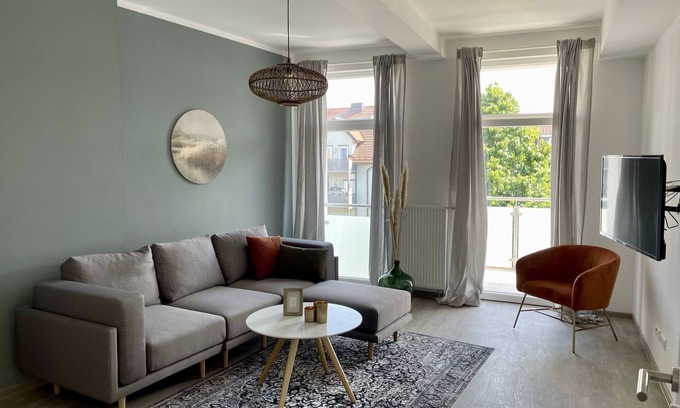 Eisenach Appartement | sieben-Appartement-Vue ville-Salle de bain privée séparée