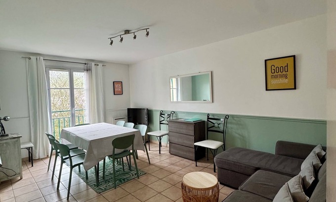 Chessy Appartement | Disneyland Paris à 3mn, 8 personnes, 2 chambres.