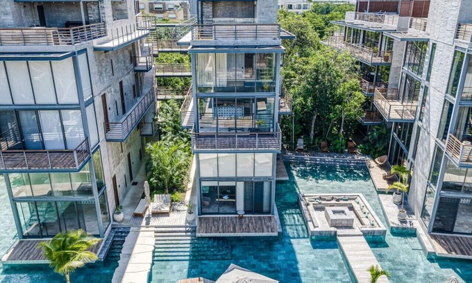 Zama Copropriété | Divine 2BR w Cenote | Big Gym | Remote Work Desk