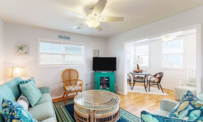 Ocean City Beach Maison | Dog-friendly retreat just steps from the beach with washer/dryer & fast WiFi