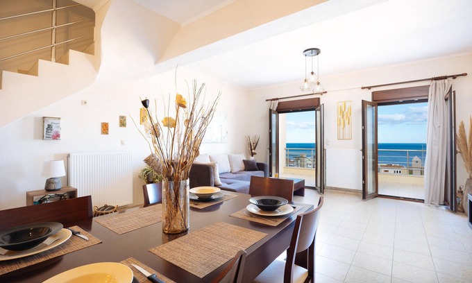 Sfakaki Appartement | Dolce Alba-Sea View Exclusive Maisonette