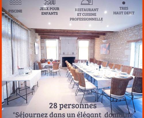 Lemere Maison | Domaine à proximité de Chinon avec piscine, billard, pétanque, jeux pour enfants