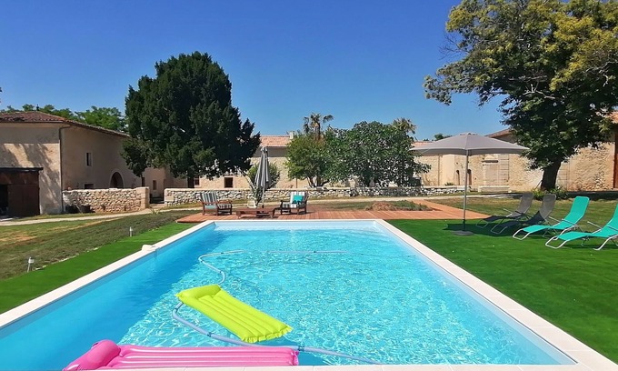 Guillac Maison | Domaine de Gaïa, Villa, Piscine, Pétanque, Poulailler, sur 1.5 ha, Saint-Emilion