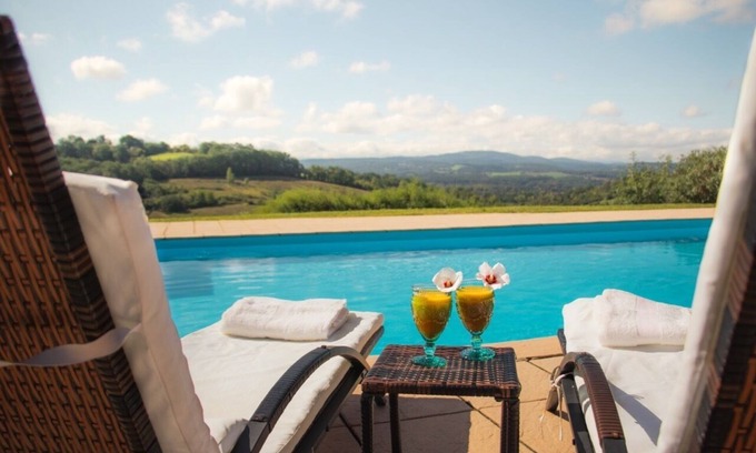 Castex Maison | Domaine de Manzac (piscine, studio de yoga, vue exceptionnelle, climatisation)