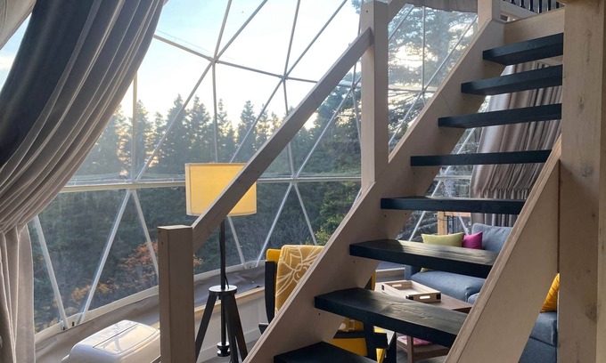 Perce Chalet De Ski | Dome #2 forested at Domaine Renard