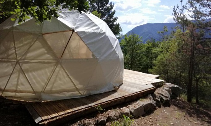 Le Mas Autre | Dome géodésique ou tente bulle in paradise avec piscine