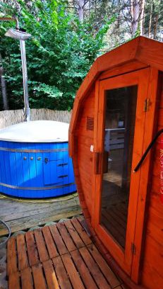 Rakow Appartement | Domek letniskowy całoroczny zalew Chańcza Willa Leśny Czar balia sauna