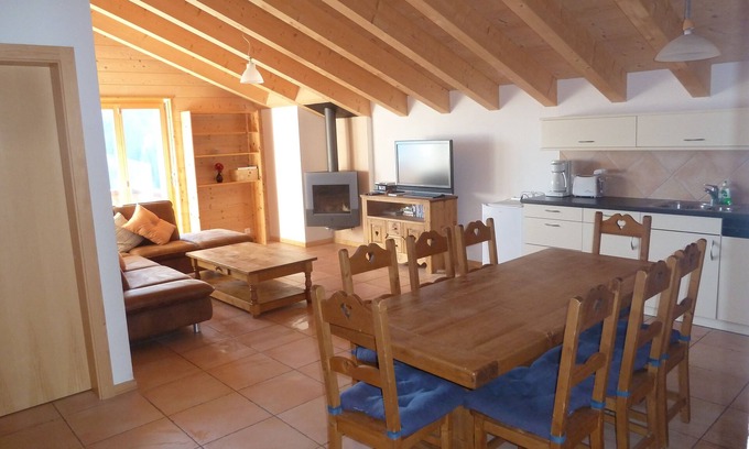 Champoussin Appartement | Doorstep skiing from a 'chocalate box' Swiss ski village