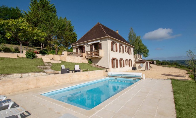 Marnac Maison | Dordogne gite, amazing views, private heated pool, large gardens, NO ADDED COSTS