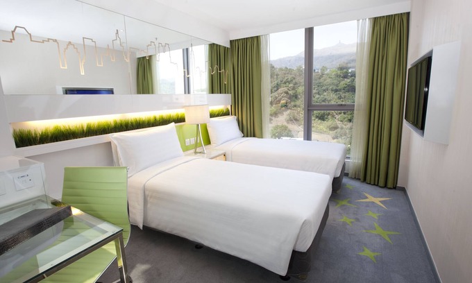 Kwai Chung Maison | Chambre Dorsett avec lits jumeaux - Wifi gratuit + Piscine + Salle de sport