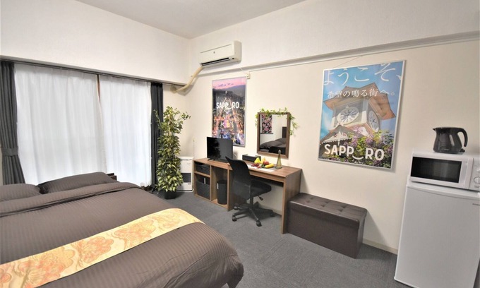 Higashi Appartement | Double bed A 6 minutes walk from Sapporo Station - 201 / Sapporo Hokkaidō