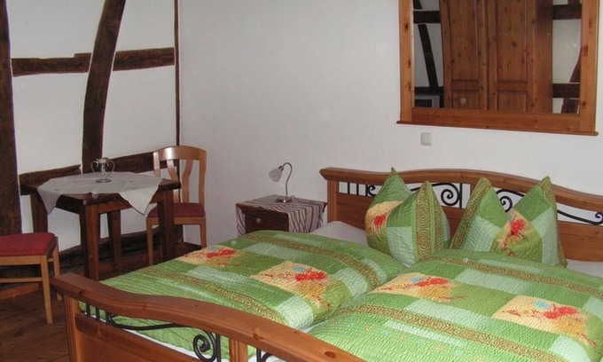 Steinweiler Lit Et Petit-Déjeuner | Double room bath/WC - Weingut & Gästehaus Frank Bohlender