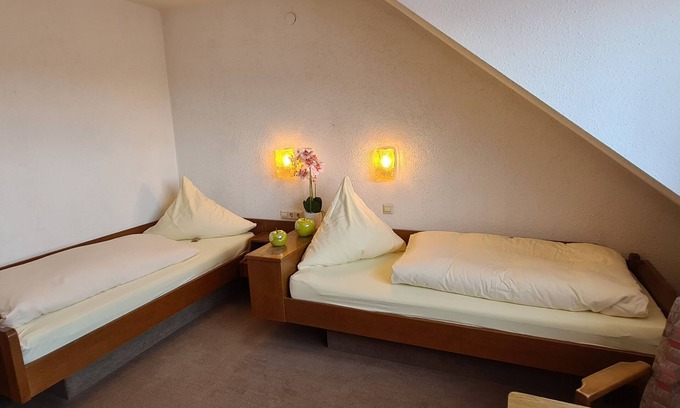 Herrischried Appartement | Double room mountain view with 2 single beds - Pension Hauber