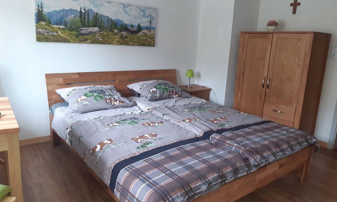 Rettenberg Station Balnéaire | Double-Salle de bain privée séparée-Vue sur la campagne-Primelzimmer