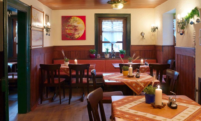 Bad Rappenau Cottage | Chambre double avec douche / WC-vieux bâtiment - Adler chambre H����tel Biergarten