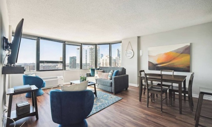 South Loop Copropriété | Downtown MICH AVE #20, Grant Park, Museums 2bd/2ba
