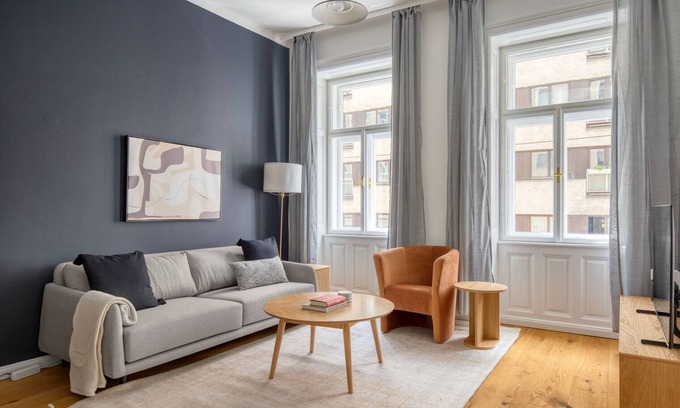 Thurygrund Appartement | Dreamy Alsergrund 2BR w/ Chimney, Fully Furnished, by Blueground
