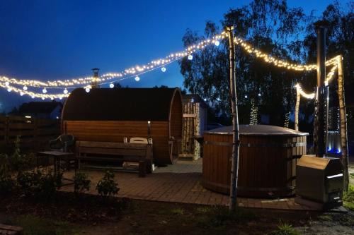 gmina Jadow Maison | Drewniany Zakątek z sauną i jacuzzi