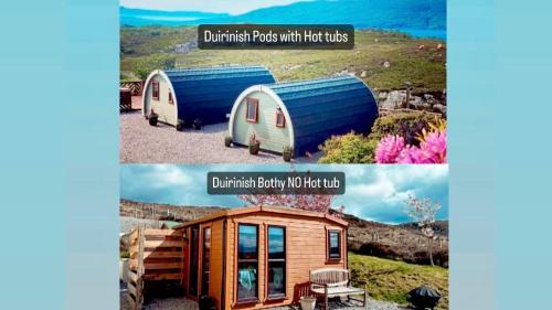 Duirinish Chalet De Ski | Duirinish Pods with Private Hot Tubs and Duirinish Bothy with No Hot Tub