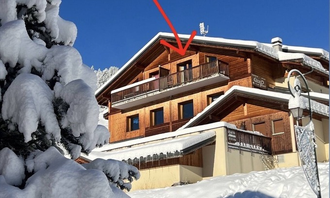 Hauteluce Appartement | duplex 50m2 pied des pistes 6 pers les saisies hauteluce / contamines montjoie