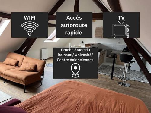 Aulnoy-lez-Valenciennes Appartement | Duplex Caramel Moderne