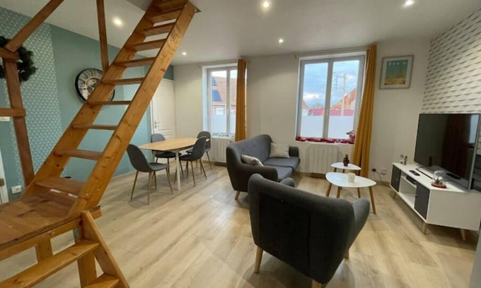 Phalempin Appartement | Gîte Le Duplex - 5min de la gare vers Lille-Lens-Arras